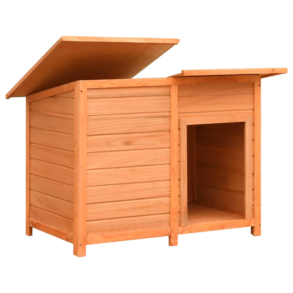 Hondenhok 120X77X86 Cm Massief Grenenhout En Vuurhout