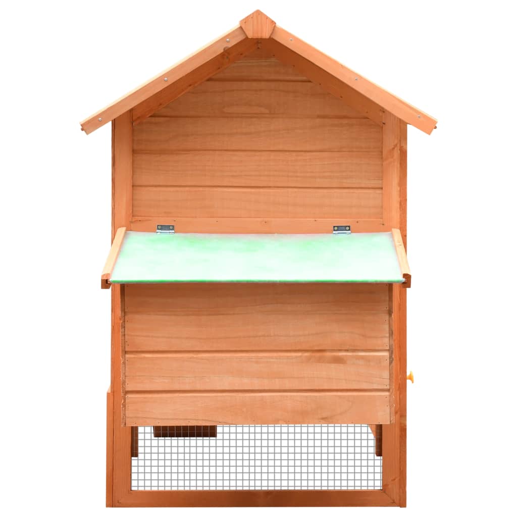 Kippenhok 170X81X110 Cm Massief Grenen- En Vurenhout
