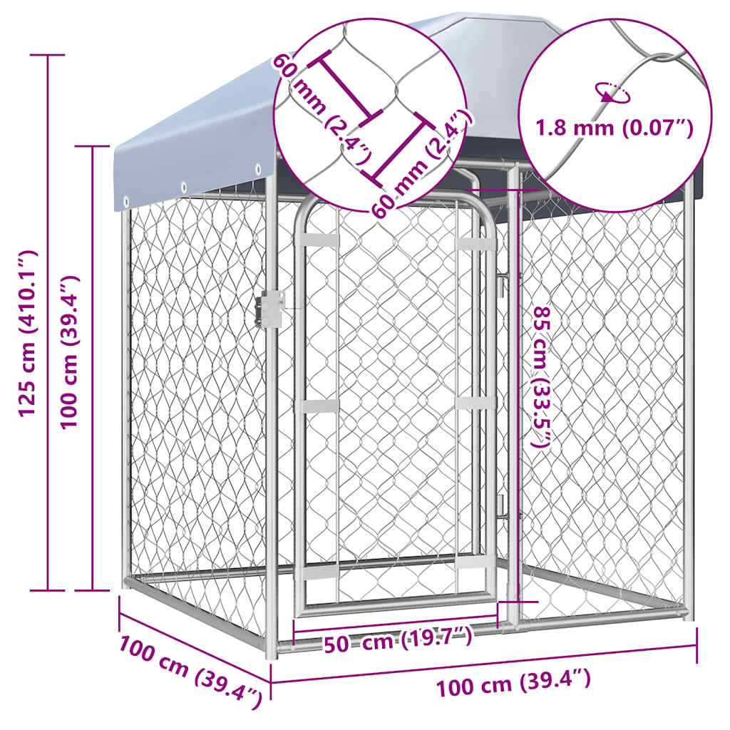 Hondenkennel Voor Buiten Met Dak