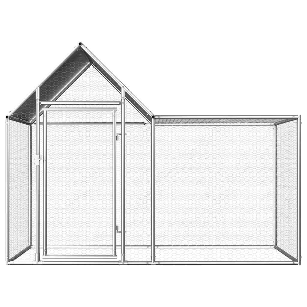 Kippenren 2X1X1,5 M Gegalvaniseerd Staal