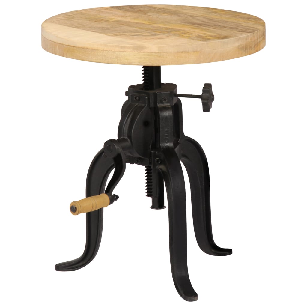 Bijzettafel 45X(45-62) Cm En Gietijzer