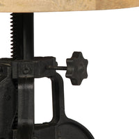 Bijzettafel 45X(45-62) Cm En Gietijzer