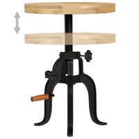 Bijzettafel 45X(45-62) Cm En Gietijzer