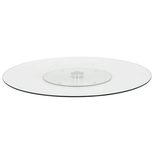 Serveerbord Draaiend 60 Cm Gehard Glas Transparant