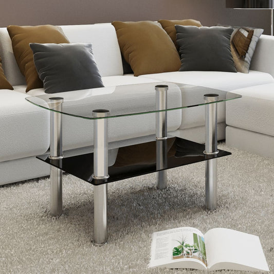 Salontafel Met 2 Lagen Glas