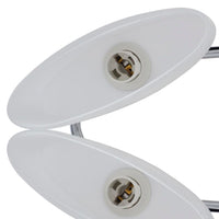 Plafondlamp Met Ellips Glazen Kapjes (4 X E14)