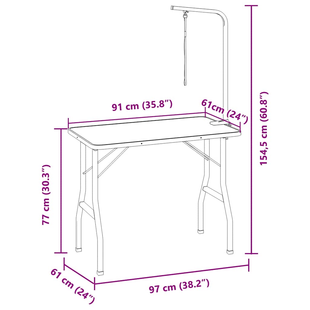 Trimtafel Voor Huisdieren Met 1 Aanlijnoptie