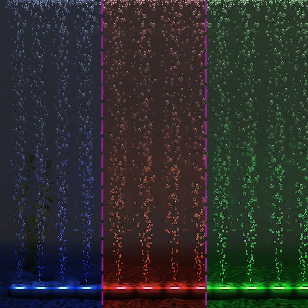 Led-Onderwaterlamp Voor Aquarium Met Bubbels Rgb 32 Cm
