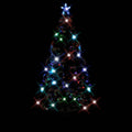 Kerstboom Met Led En Standaard 150 Cm Glasvezel Wit