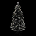 Kerstboom Met Led En Standaard 150 Cm Glasvezel Wit