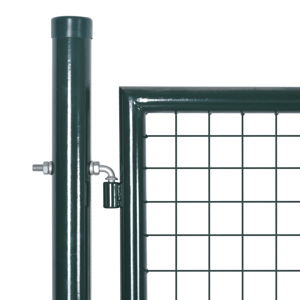 Dubbele Poort Met Deur 300X150 Cm Gepoedercoat Staal