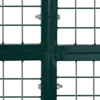 Dubbele Poort Met Deur 300X150 Cm Gepoedercoat Staal