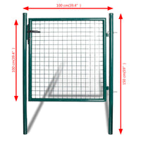 Enkele Deur 100X100 Cm Gepoedercoat Staal