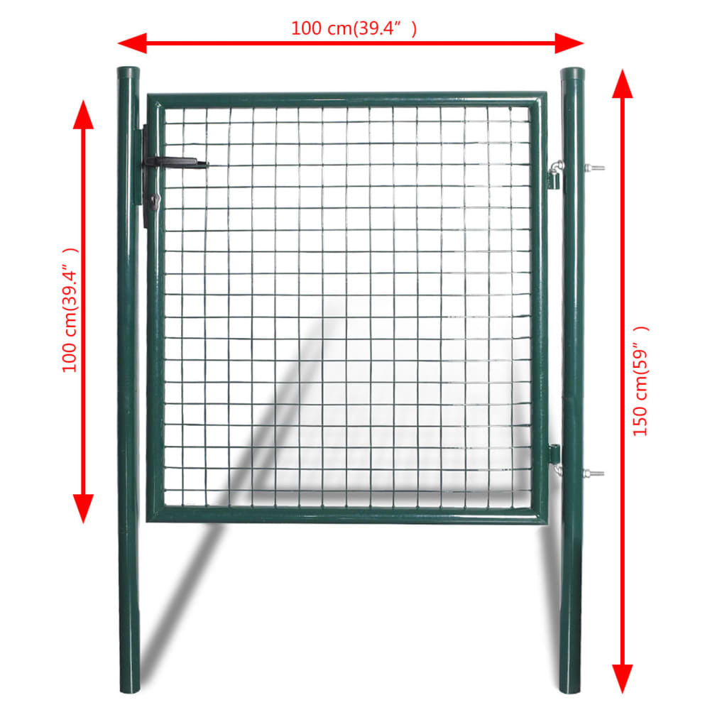 Enkele Deur 100X100 Cm Gepoedercoat Staal