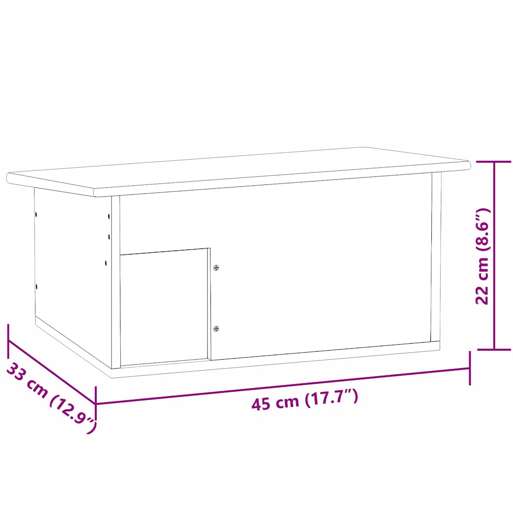 Egelhuis 45X33X22 Cm Hout
