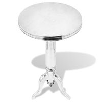Bijzettafel Rond Aluminium Zilver