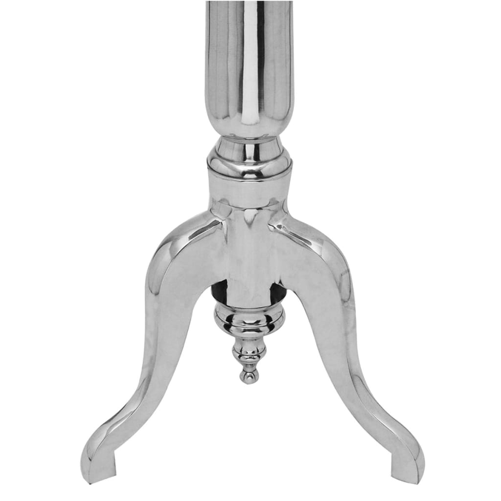 Bijzettafel Rond Aluminium Zilver