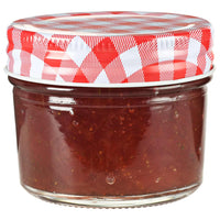 Jampotten Met Met Rode Deksels 110 Ml Glas