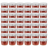 Jampotten Met Met Rode Deksels 110 Ml Glas