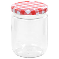 Jampotten Met Met Rode Deksels 230 Ml Glas