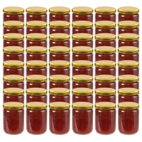 Jampotten Met Met Rode Deksels 230 Ml Glas