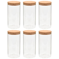 Opbergpotten Met Kurken Deksel 1400 Ml Glas