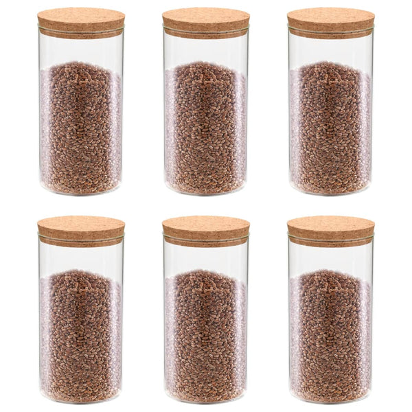 Opbergpotten Met Kurken Deksel 1400 Ml Glas