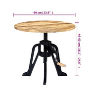 Bijzettafel 60X(46-63) Cm En Gietijzer