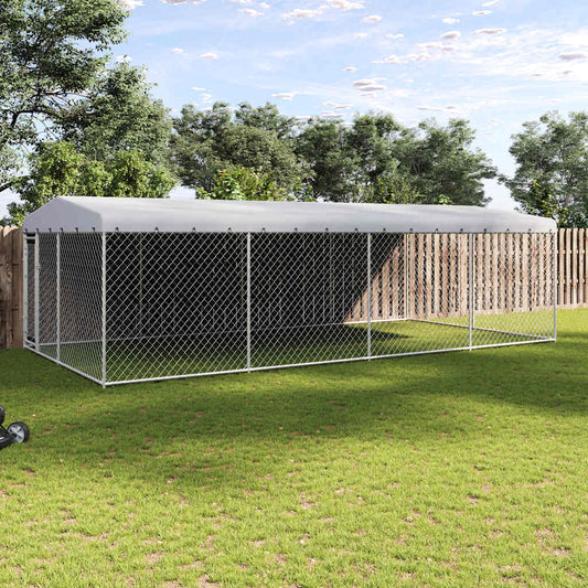 Hondenkennel Voor Buiten Met Dak 7,6X3,8X2,3 M