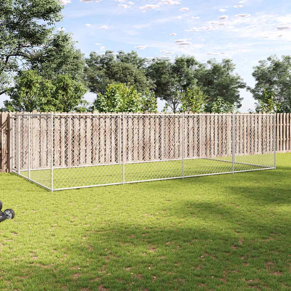 Hondenkennel Voor Buiten Met Dak 7,6X3,8X2,3 M