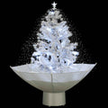 Kerstboom Sneeuwend Met Paraplubasis 75 Cm Wit