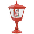 Sokkellamp Met Kerstman Led 64 Cm Zwart En Rood