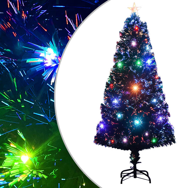 Kerstboom Met Led En Standaard 150 Cm Glasvezel Wit