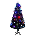 Kerstboom Met Led En Standaard 150 Cm Glasvezel Wit