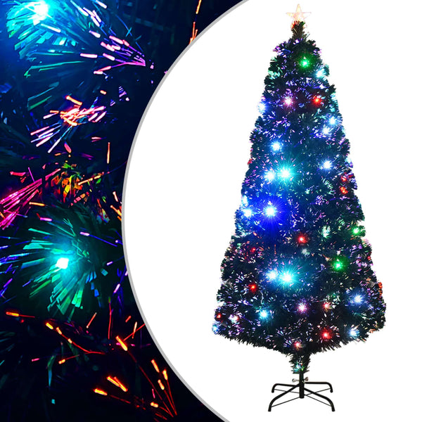 Kerstboom Met Led En Standaard 150 Cm Glasvezel Wit