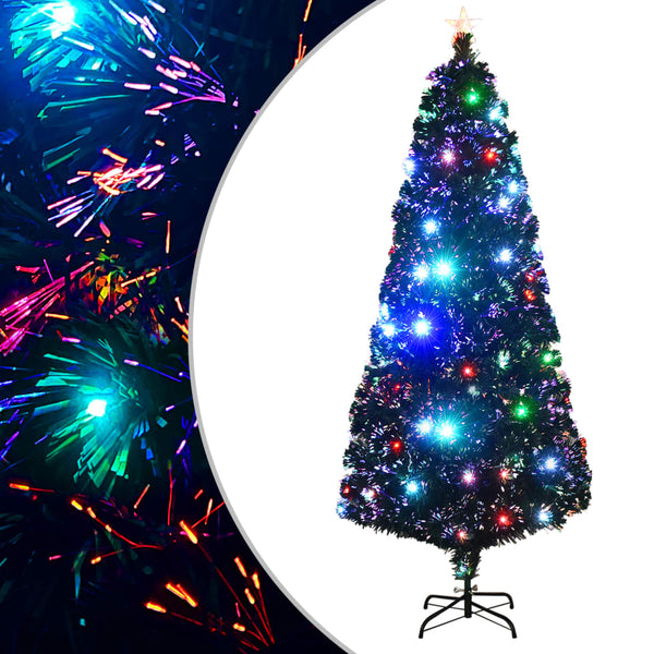 Kerstboom Met Led En Standaard 150 Cm Glasvezel Wit