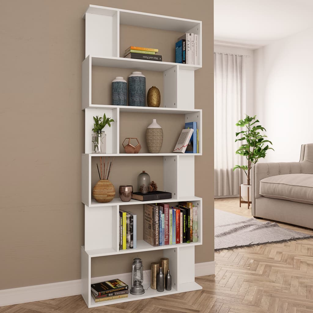 Boekenkast/Kamerscherm 80X24X192 Cm Bewerkt Hout