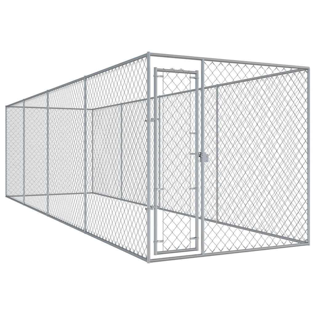 Hondenkennel Voor Buiten Met Dak 382X192X225 M