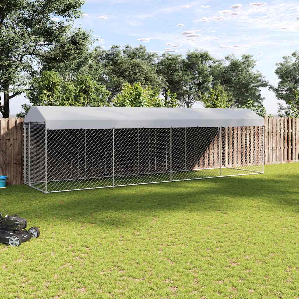 Hondenkennel Voor Buiten Met Dak 382X192X225 M