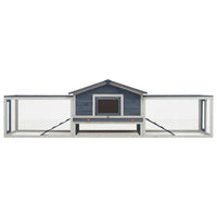 Konijnenhok 310X70X87 Cm Massief Grenen- En Vurenhout
