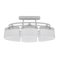 Plafondlamp Met Ellipsvormige Glazen Kappen 4 St E14