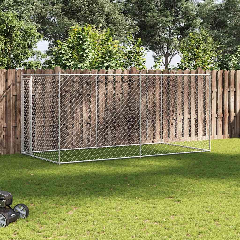 Hondenkennel Voor Buiten Met Dak 382X192X225 M