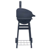 Houtskoolbarbecue Roker Met Onderschap Zwart