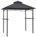 Barbecue Paviljoen 240X150X255 Cm Staal Antraciet