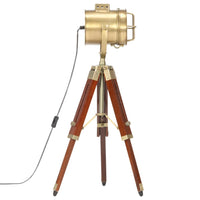 Vloerlamp Driepoot 69 Cm Massief Mangohout