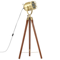 Vloerlamp Driepoot 97 Cm Massief Mangohout