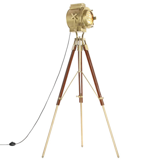 Vloerlamp Driepoot 193 Cm Massief Mangohout