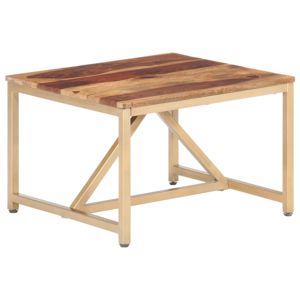 Bijzettafel 60X60X40 Cm Massief Hout