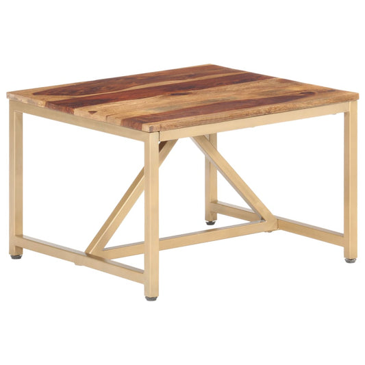 Bijzettafel 60X60X40 Cm Massief Hout