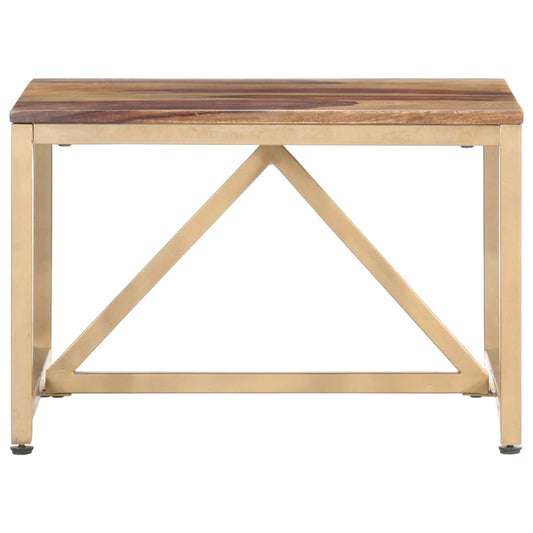 Bijzettafel 60X60X40 Cm Massief Hout